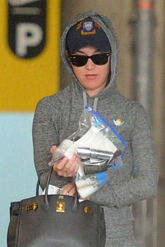 KATY PERRY at Heathrow Airport in London 07/12/2018