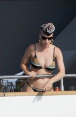 KATY PERRY in Bikini at a Yacht in Formentera 07/04/2018