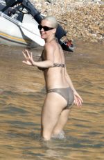KATY PERRY in Bikini on the Beach in Ibiza 07/01/2018