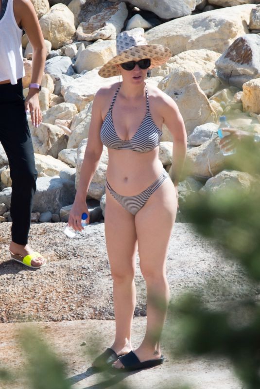 KATY PERRY in Bikini on the Beach in Ibiza 07/01/2018