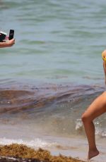 KAYLEE RICHARDS and BRITT RAFUSON in Bikinis at a Beach in Miami 07/09/2018
