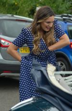 KELLY BROOK on the Set of Antiques Roadshow in Battle in East Sussex 07/22/2018