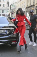 KENDALL JENNER Leaves George V Hotel in Paris 07/23/2018