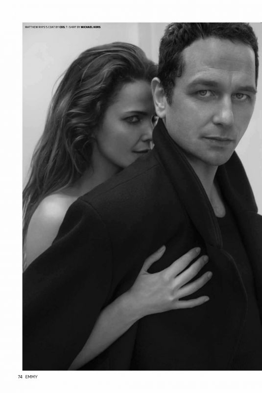 KERI RUSSELL and Matthew Rhys in Emmy Magazine, July 2018