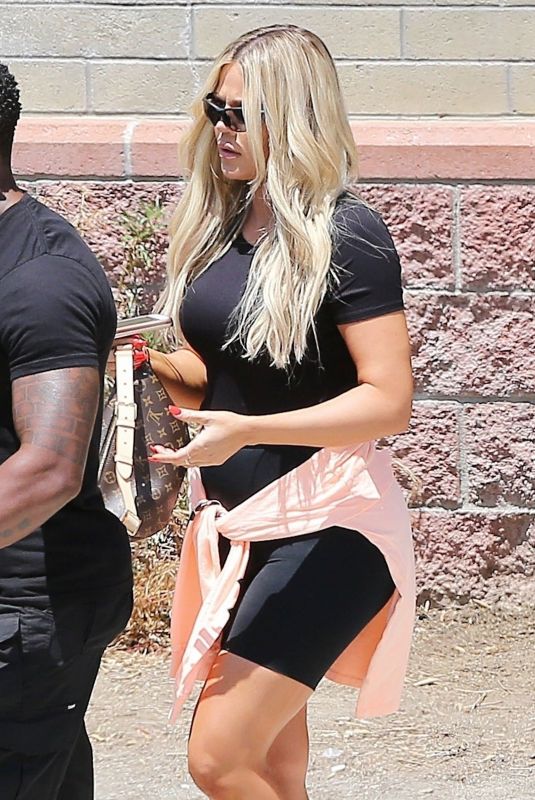 KHLOE KARDASHIAN Leaves a Studio in Los Angeles 07/16/2018