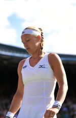 KIKI BERTENS at Wimbledon Tennis Championships in London 07/10/2018