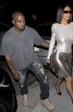 KIM KARDASHIAN and Kanye West Night Out in Los Angeles 07/29/2018