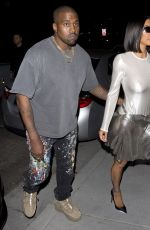 KIM KARDASHIAN and Kanye West Night Out in Los Angeles 07/29/2018