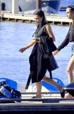 KIM KARDASHIAN at a Boat Ride on a Lake in Idaho 07/06/2018