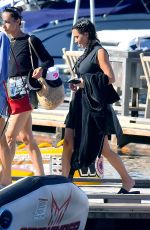 KIM KARDASHIAN at a Boat Ride on a Lake in Idaho 07/06/2018