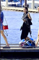 KIM KARDASHIAN at a Boat Ride on a Lake in Idaho 07/06/2018