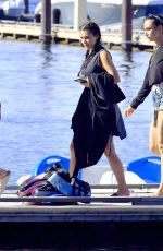 KIM KARDASHIAN at a Boat Ride on a Lake in Idaho 07/06/2018