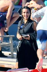KIM KARDASHIAN at a Boat Ride on a Lake in Idaho 07/06/2018