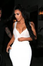KIM KARDASHIAN at Spago