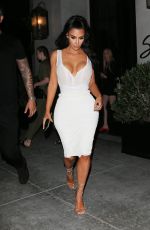 KIM KARDASHIAN at Spago