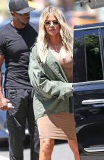 KIM, KOURTNEY and KHLOE KARDASHIAN at Art Studio in Los Angeles 07/23/2018