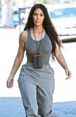 KIM, KOURTNEY and KHLOE KARDASHIAN at Art Studio in Los Angeles 07/23/2018