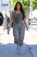 KIM, KOURTNEY and KHLOE KARDASHIAN at Art Studio in Los Angeles 07/23/2018
