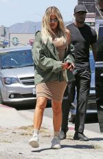 KIM, KOURTNEY and KHLOE KARDASHIAN at Art Studio in Los Angeles 07/23/2018