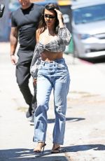 KIM, KOURTNEY and KHLOE KARDASHIAN at Art Studio in Los Angeles 07/23/2018