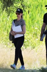 KIM RAVER on the Set of Tempting Fate in Vancouver 07/13/2018