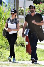 KIM RAVER on the Set of Tempting Fate in Vancouver 07/13/2018