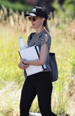 KIM RAVER on the Set of Tempting Fate in Vancouver 07/13/2018