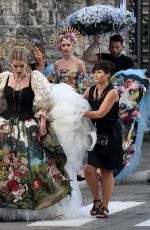KITTY SPENCER at Dolce and Gabbanna Fashion Show at Lake Como 07/07/2018