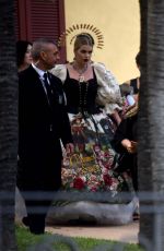 KITTY SPENCER at Dolce and Gabbanna Fashion Show at Lake Como 07/07/2018
