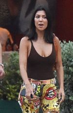 KOURTNEY KARDASHIAN and Younes Bendjima Out in Portofino 07/04/2018