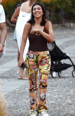 KOURTNEY KARDASHIAN and Younes Bendjima Out in Portofino 07/04/2018
