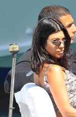 KOURTNEY KARDASHIAN and Younes Bendjima Out Shopping in Portofino 07/02/2018