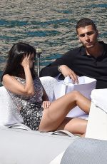 KOURTNEY KARDASHIAN and Younes Bendjima Out Shopping in Portofino 07/02/2018