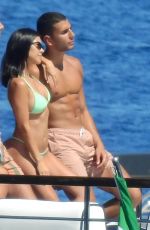 KOURTNEY KARDASHIAN in Bikini at a Boat in Portofino 06/30/2018