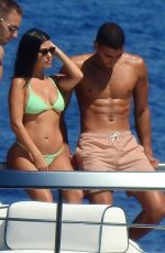 KOURTNEY KARDASHIAN in Bikini at a Boat in Portofino 06/30/2018