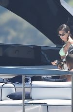 KOURTNEY KARDASHIAN in Bikini at a Boat in Portofino 06/30/2018
