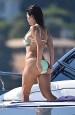 KOURTNEY KARDASHIAN in Bikini at a Boat in Portofino 06/30/2018