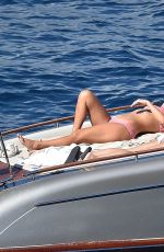 KOURTNEY KARDASHIAN in Bikini at a Boat in Portofino 07/08/2018