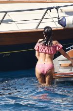 KOURTNEY KARDASHIAN in Bikini at a Boat in Portofino 07/08/2018