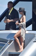 KOURTNEY KARDASHIAN in Swimsuit at a Yacht in Portofino 07/02/2018