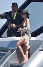 KOURTNEY KARDASHIAN in Swimsuit at a Yacht in Portofino 07/02/2018