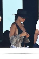 KOURTNEY KARDASHIAN in Swimsuit at a Yacht in Portofino 07/02/2018