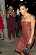 KOURTNEY KARDASHIAN Leaves Catch LA in West Hollywood 07/26/2018