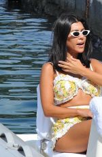 KOURTNEY KARDASHIAN Out for Ice Cream in Portofino 07/05/2018