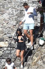 KOURTNEY KARDASHIAN Out for Lunch in Portofino 06/29/2018