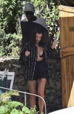 KOURTNEY KARDASHIAN Out for Lunch in Portofino 06/29/2018
