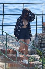 KOURTNEY KARDASHIAN Out for Lunch in Portofino 06/29/2018