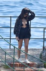KOURTNEY KARDASHIAN Out for Lunch in Portofino 06/29/2018