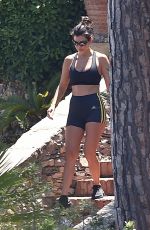 KOURTNEY KARDASHIAN Working Out in Portofino 06/29/2018