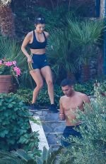 KOURTNEY KARDASHIAN Working Out in Portofino 06/29/2018